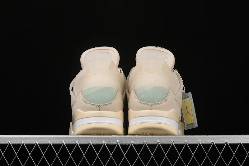 All categories Air Jordan Jordan series basketball shoes Air Jordan 4 OF x Air Jordan 4 Retro "Cream/Sail" AJ4 Jordan 4 mid-top retro casual sports culture basketball shoes CV9388-100